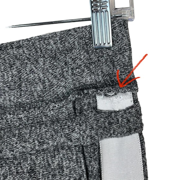 The Kooples Sport Joggers Pants Grey White Stripe Casual Women’s US M ~ Flaw - Picture 4 of 14